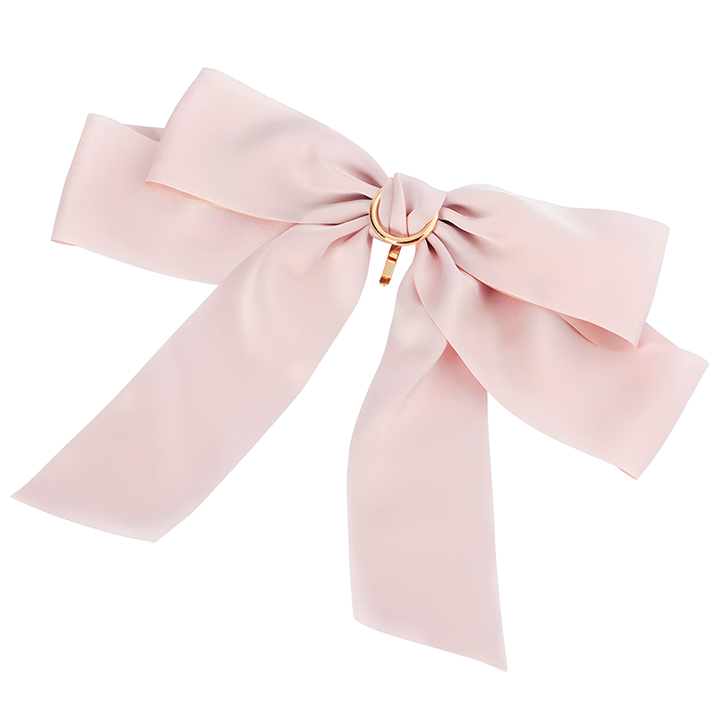 osewaya發(fā)扣蝴蝶結(jié)布藝發(fā)繩扎發(fā)圈低馬尾扣輕奢發(fā)飾固定大號頭飾 IV