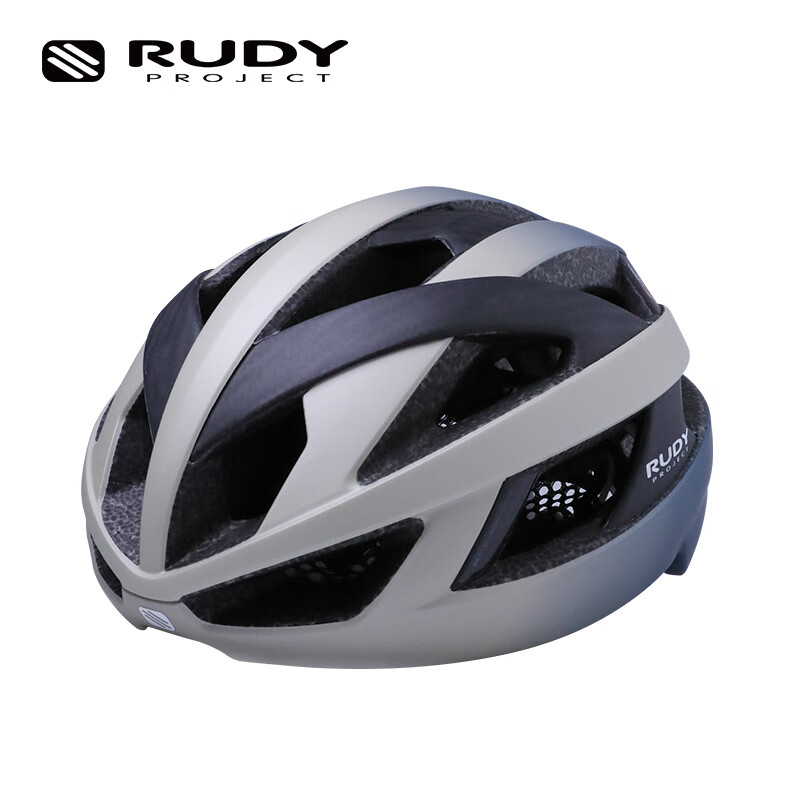 RUDY PROJECT璐迪自行车穿戴装备公路盔碳纤维半盔山地车越野车安全头盔REBEL 哑光香槟金蓝（渐变系列限量款 L