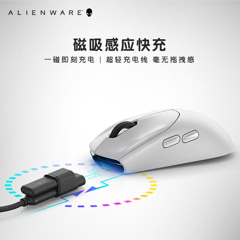 ALIENWARE AURORA外星人（Alienware）AW720M三模游戏电竞鼠标 AW720M 灰白