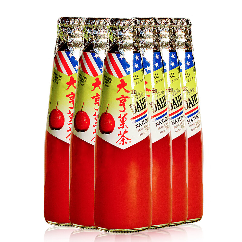 大亨大亨(daheng)果茶 大亨果茶山楂果汁果肉饮料 235ml*6瓶