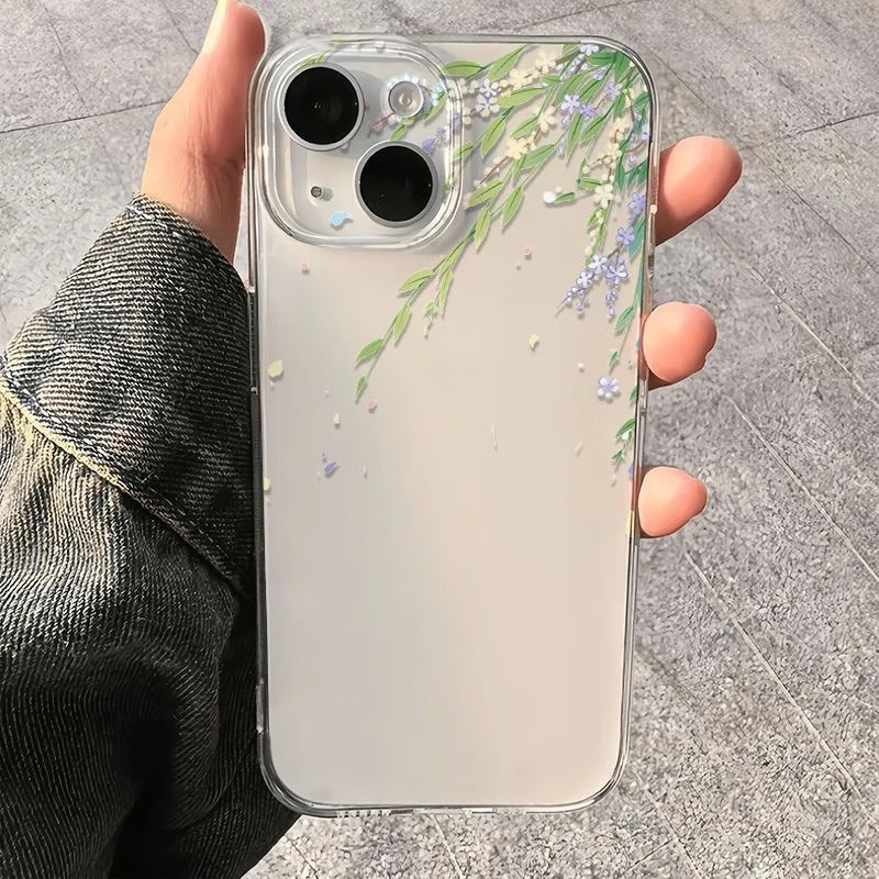 机旺马柳枝开 柳枝开_花TG-太空壳-透明 iPhone_16