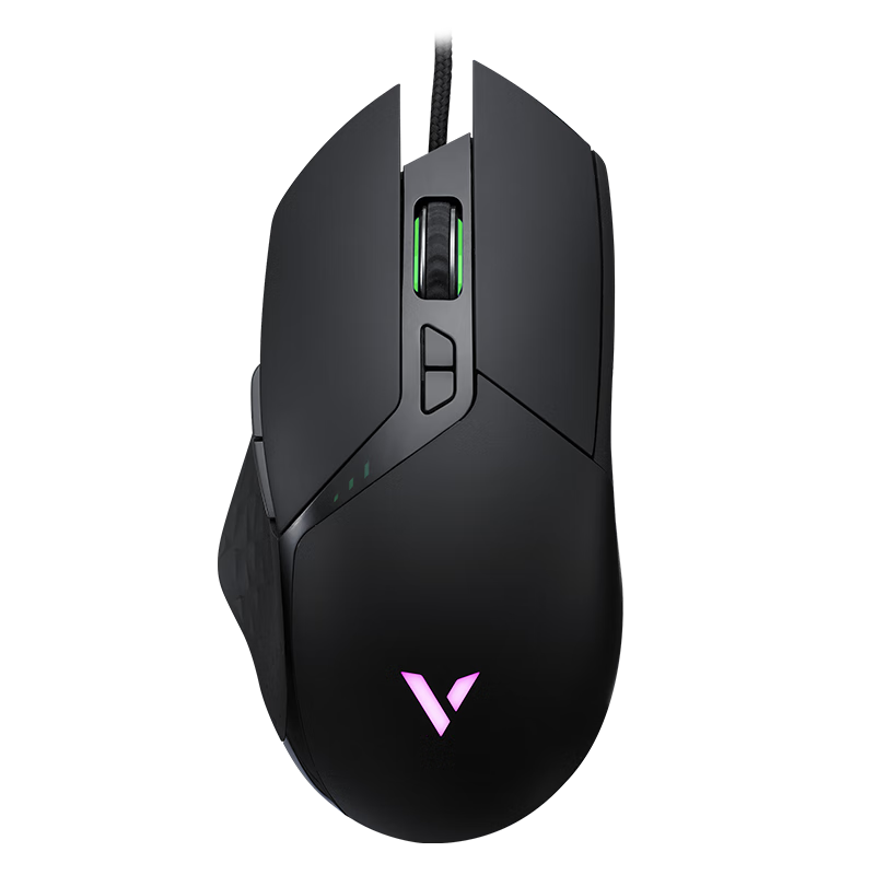 雷柏（Rapoo）VT30游戏鼠标幻彩RGB电竞USB有线电脑笔记本台式家用办公专用 VT30【电竞黑9键可以编程游戏宏设置】 标配