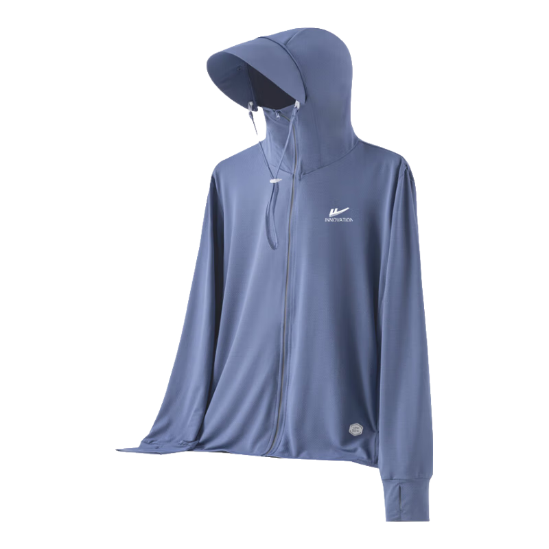 百亿补贴:回力防晒衣男 夏季薄款冰丝UPF50+皮肤衣透气速干防紫外线钓鱼防晒服 铁石蓝 2XL (推荐140-155斤)69.9元