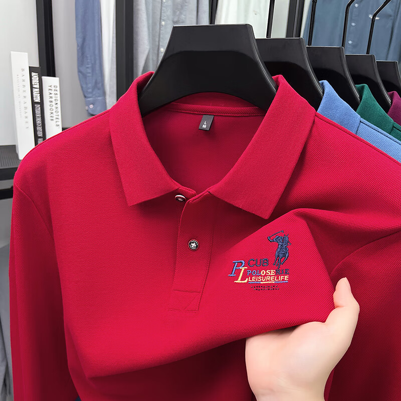 ���ڲ�������ү����LAOYECHE���������ɫ˿������ʿ����t���������������и߶˴�ɫPOLO������ AN-17190��ɫ 2XL �Ƽ�160-175�� 146.9Ԫ