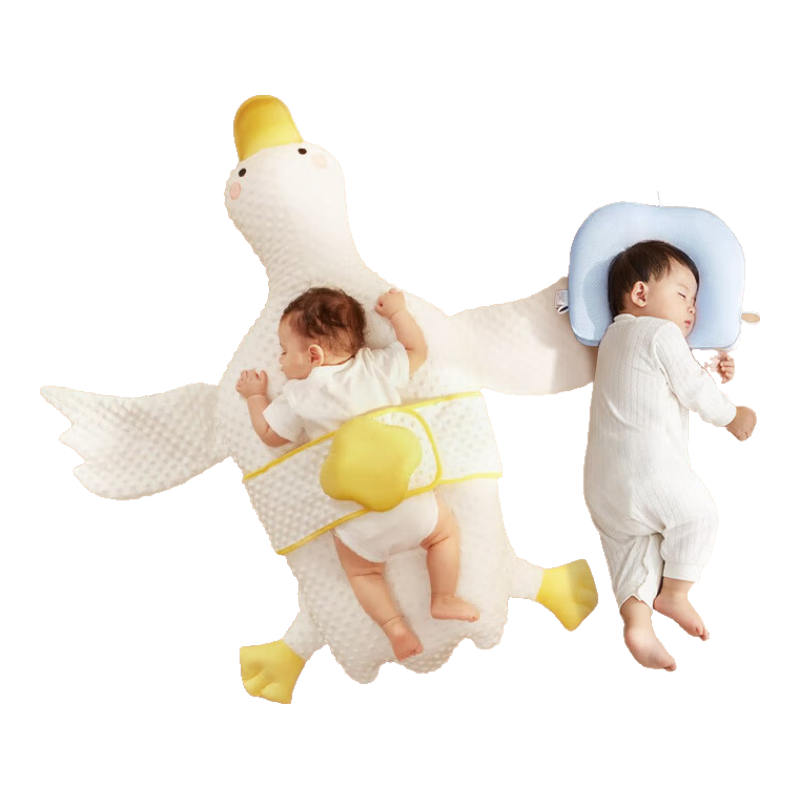 十月結(jié)晶嬰兒定型枕+嬰兒排氣枕plus【2件】順暢排氣 睡出小圓頭