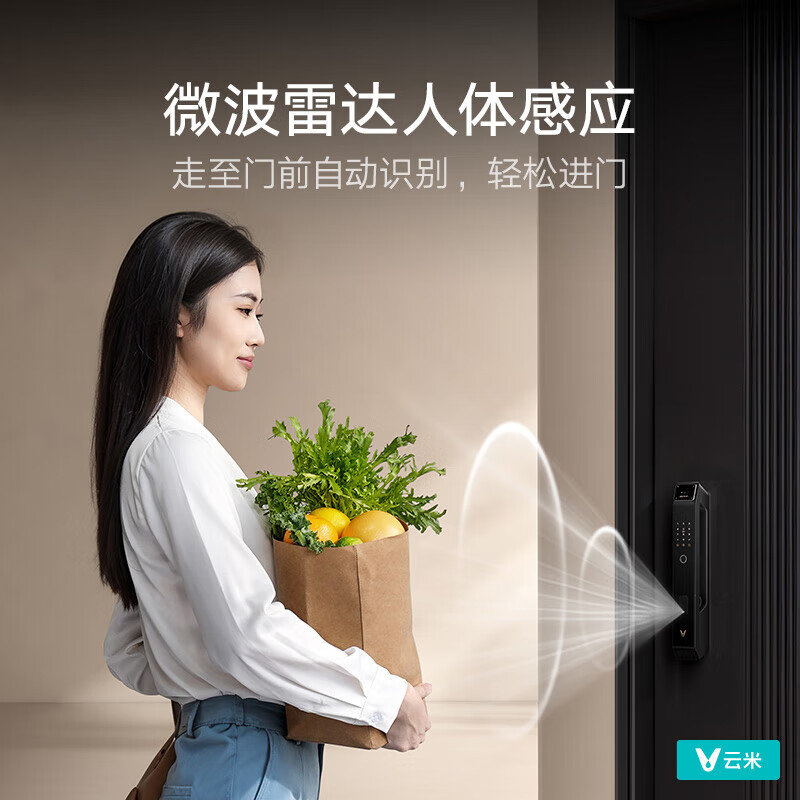 云米（VIOMI）智能门锁2APro 3D人脸识别 指纹锁密码锁出租屋j家用电子锁LBT12A 接入APP