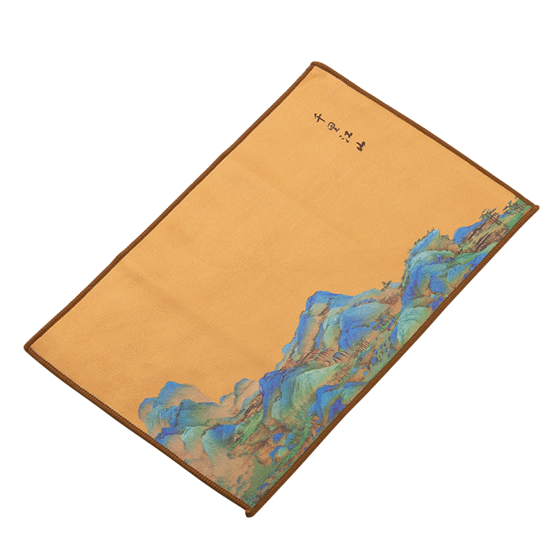 京东京造 茶巾 国潮风加倍吸水茶巾茶席茶垫茶具配件千里江山 1条装