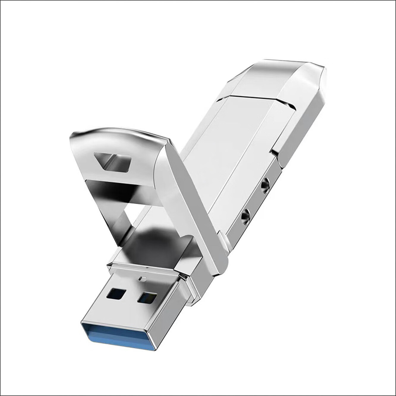 邦致金属手机双接口固态USB3.2闪存盘SSD高速大容量128G 白色 128GB