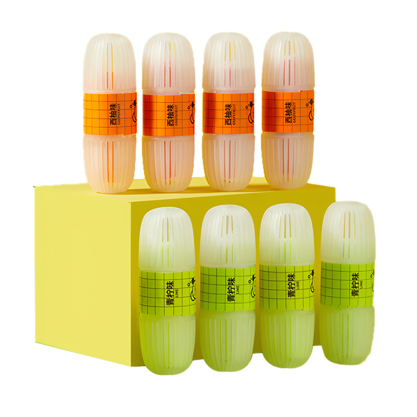 小仓熊洁厕灵智能马桶清洗清洁剂厕所除臭去异味留香免刷洗 青柠4+西柚4