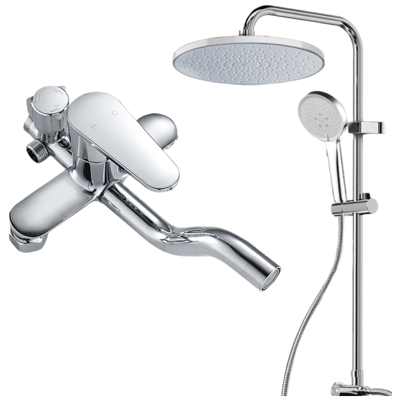 志高淋浴花洒全套一体式全铜浴室沐浴增压花洒卫浴混水阀十大知名品牌