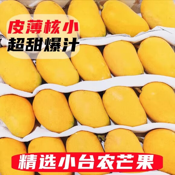 集年鲜海南小台农芒果 新鲜热带应季水果 净重4.5斤优选（单果70g起)