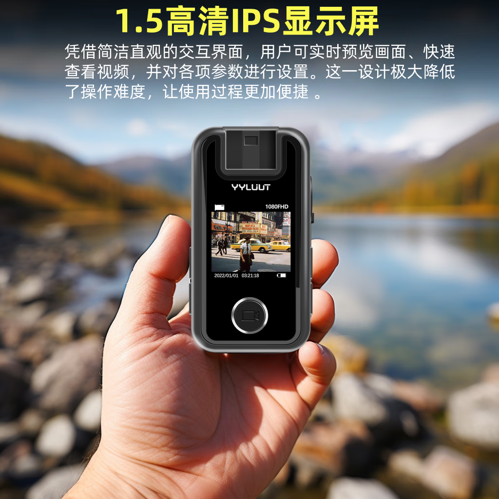 佐夫摩托车电动车行车记录仪超持久续航安装防水防抖拍视频随身记录仪骑行视频摄影机超长续航vlog神器 标准版【不带支架】 官方标配【无内存卡】