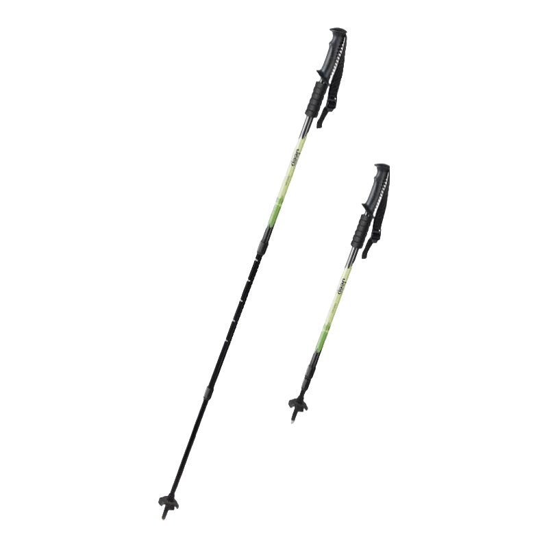 JEEP登山杖户外徒步登山可伸缩多功能手杖轻盈耐用四季通用老人吉普 内锁减震款 绿色 24.0元(合24元/件)