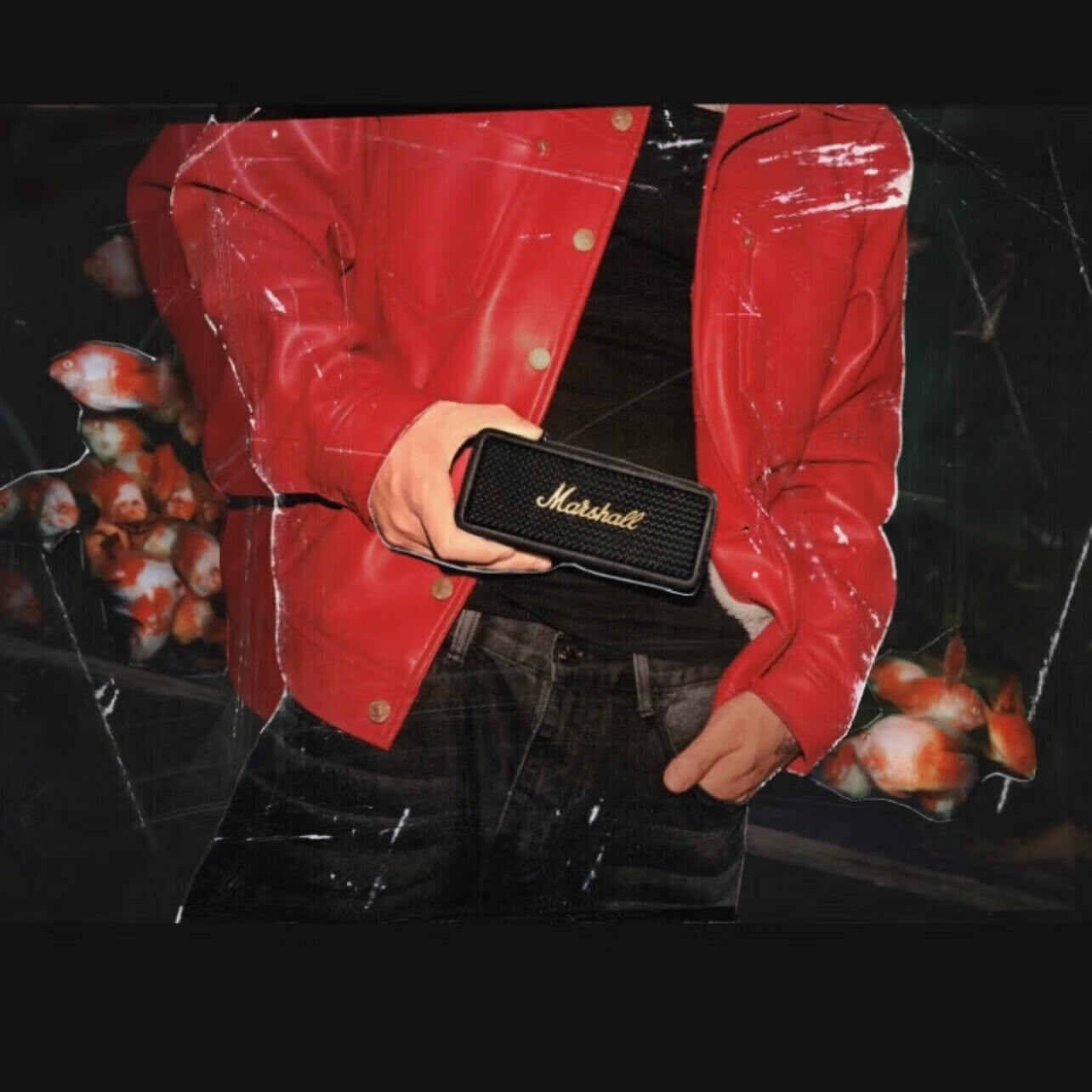 马歇尔EMBERTONIII马歇尔3代家用户外防尘防水小型便携式蓝牙音响低音炮 黑金