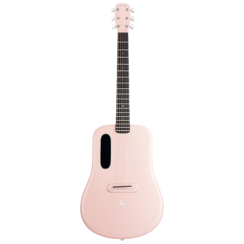 拿火吉他（LAVAGUITAR）【張震岳同款】LAVA ME 4初學者樂器民謠碳纖維吉他 38寸粉色 A包