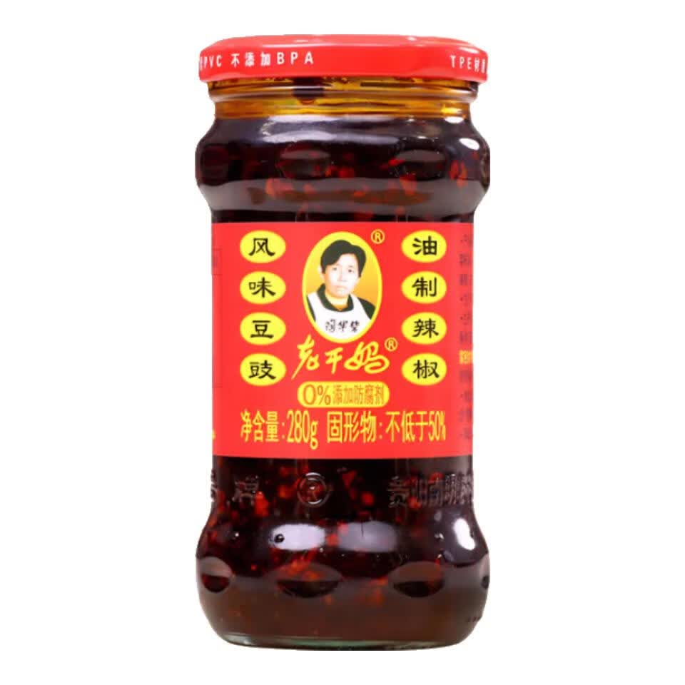 陶华碧老干妈风味豆豉鸡油辣椒280g辣子鸡下饭拌面辣椒酱调味料 1瓶风味豆豉280g【特价】