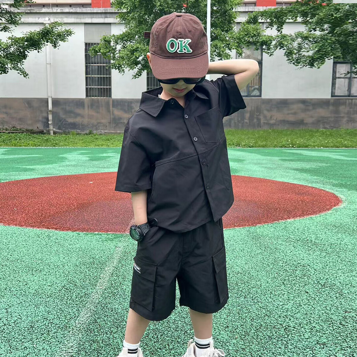 ����paul frank��ͯװ������װ2025����Ůͯ���аٴ��Լ�д�ͯʱ�п������������� 135F��ɫ 130 39.9Ԫ