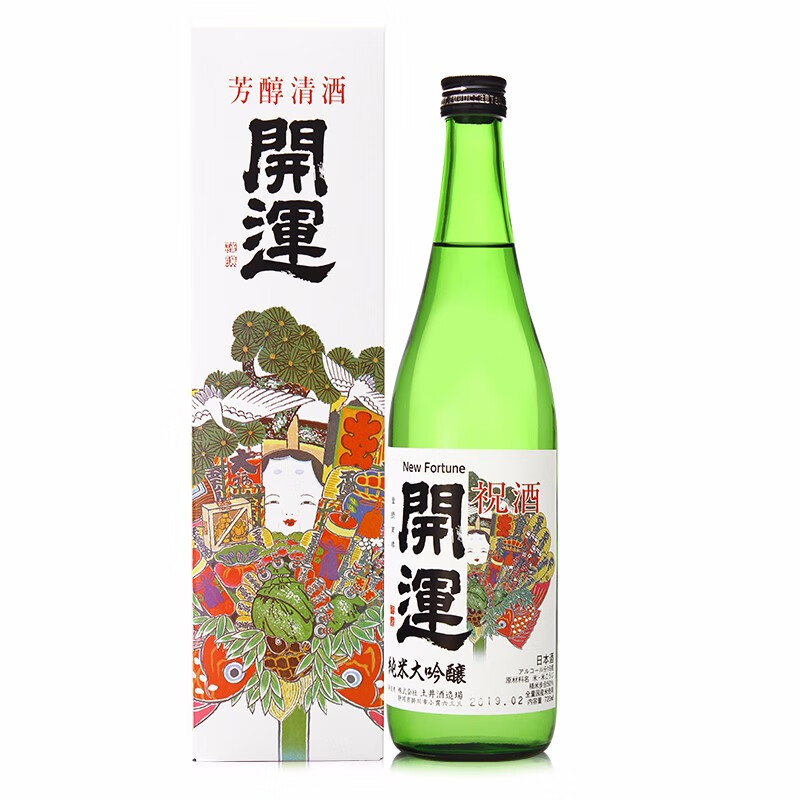 开运纯米大吟酿清酒720ml日本原装进口日本酒米酒发酵酒日式清酒