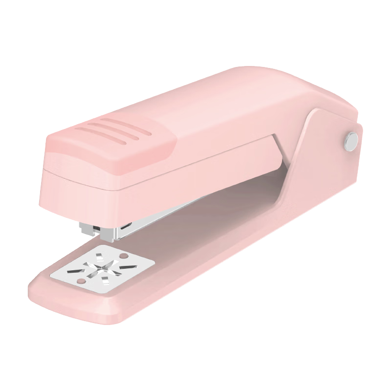 晨光（M&G）25页旋转订书机/订书器 学习办公装订用品 学生作业本可钉中缝办公用品MG360C1粉色
