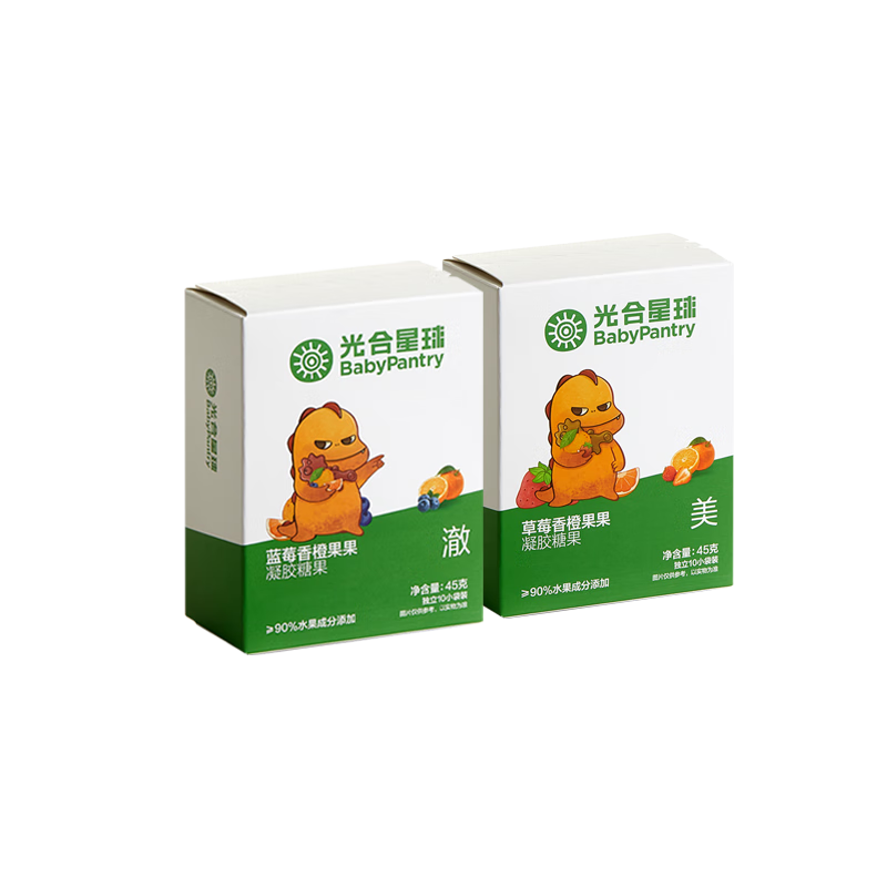 光合星球babycare水果肉條營(yíng)養(yǎng)果糕兒童零食無(wú)添加白砂糖健康糖果果條 【多口味】藍(lán)莓+草莓 45g*2盒