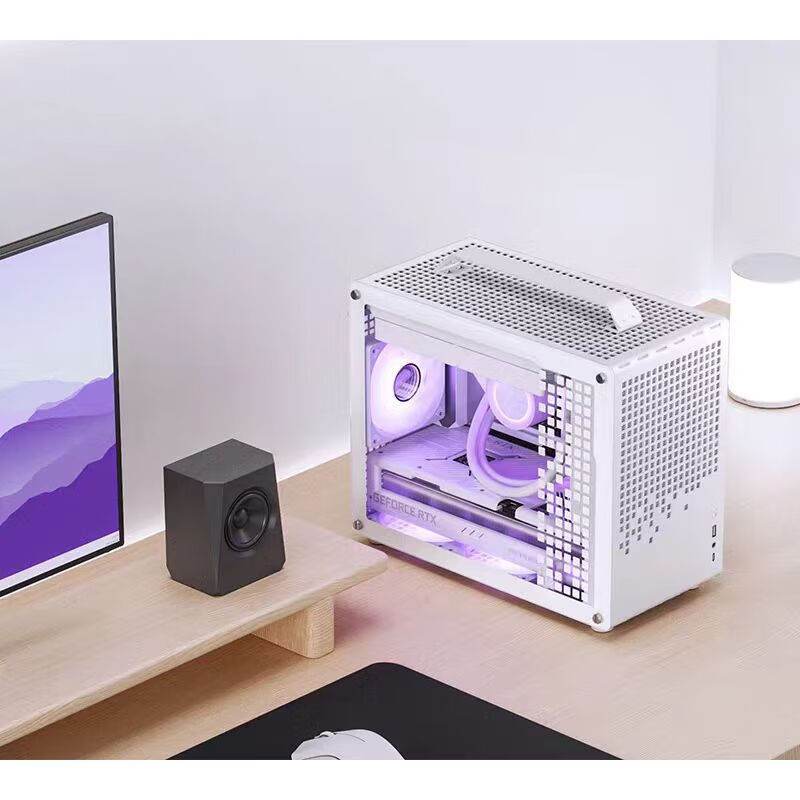 乔思伯 JONSBO乔思伯机箱可拆卸提手MATX白简约桌面小机箱支持240水冷 Z20白色