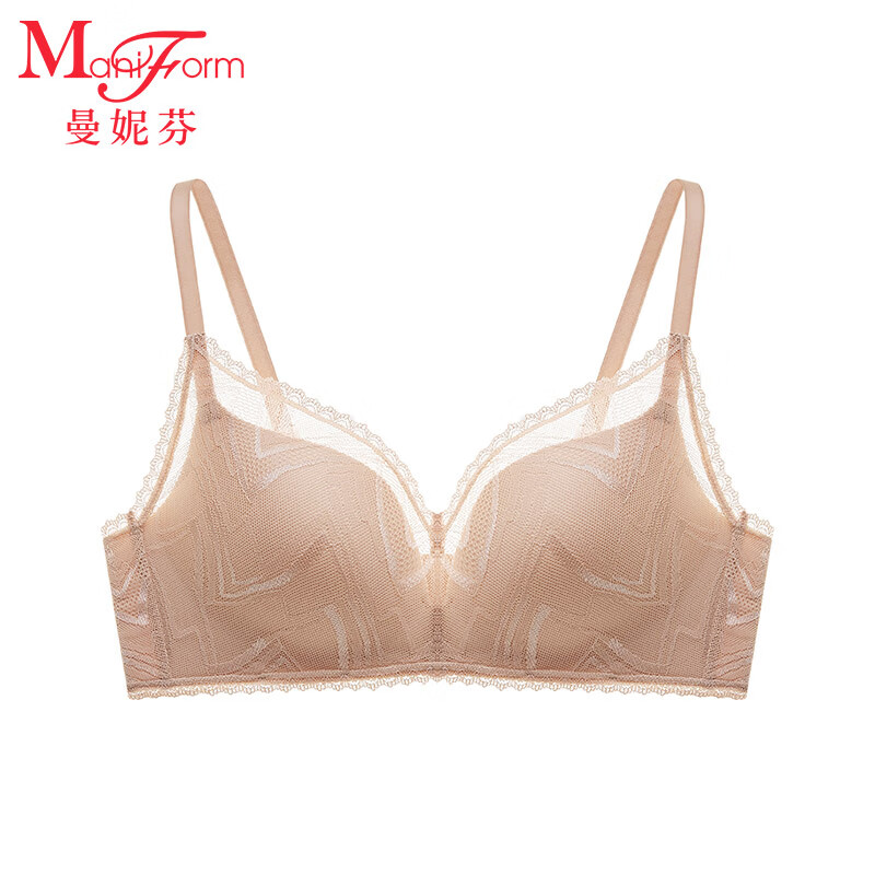 曼妮芬曼妮芬无钢圈胸罩女士性感蕾丝内衣聚拢文胸
