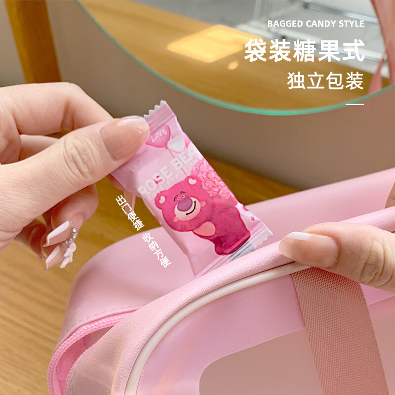 玫瑰熊 ROSE BEAR一次性压缩毛巾旅行便携洗脸巾独立包装洁面柔巾酒店旅游出差必备 压缩毛巾(30*24CM)3袋共60粒