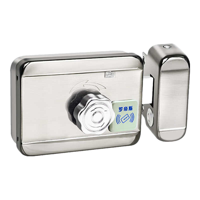 羅帝斯防盜報警遙控電控鎖家庭小區出租屋一體刷卡手機APP智能鎖 單頭ID鎖配門(mén)禁電源+遙控