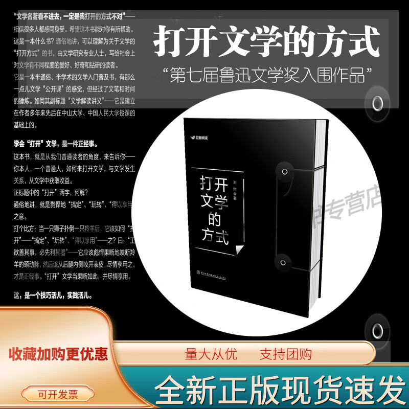 【第七届鲁迅文学奖入围作品】《打开文学的方式》 轻松好读的文学解读入门书，豆瓣阅读9.6分五星佳作全面修订出版 [敦]