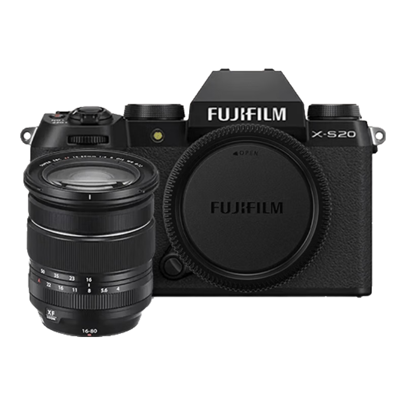 富士（FUJIFILM）富士xs20 x-s20 微單相機學(xué)生美顏照相機 直播 4KVlog攝影攝像機 X-S20+XF16-80mm變焦鏡頭 官方標配+128G高速內存卡