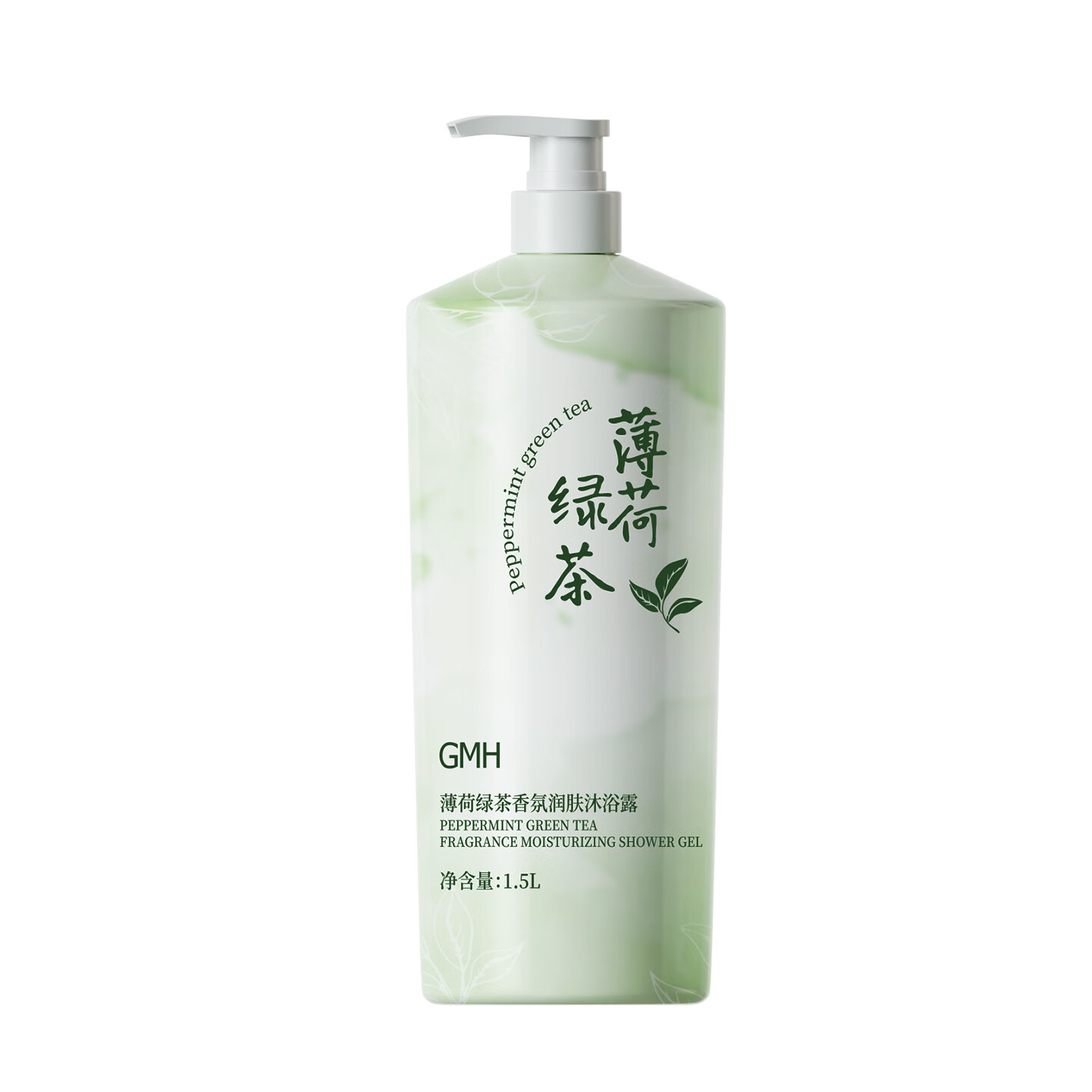 GMH薄荷绿茶沐浴露温和清洁肌肤保湿留香沐浴液男女通用 【大容量1500ml】薄荷绿茶沐浴露