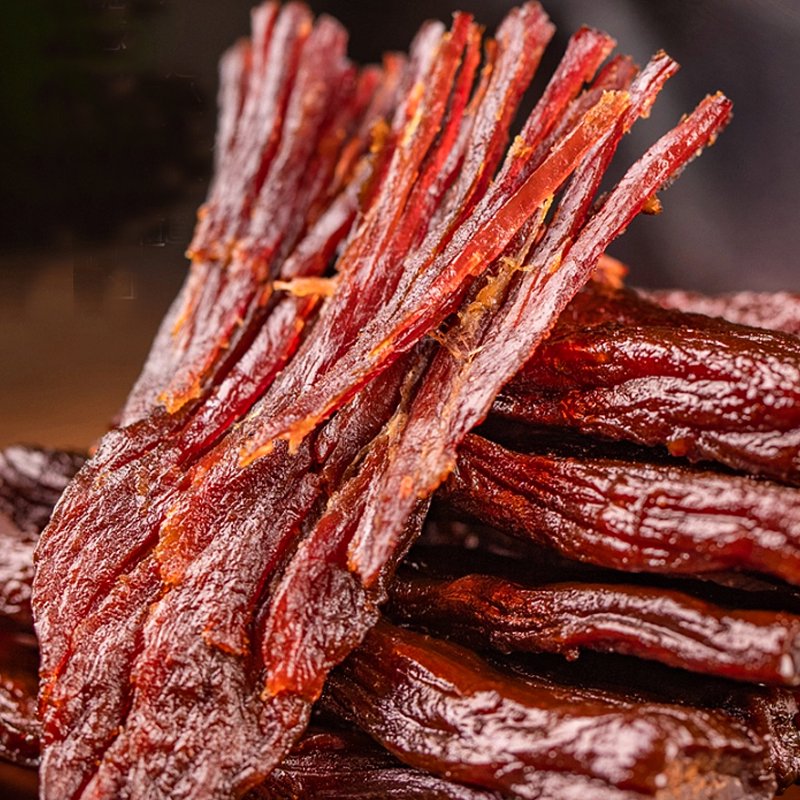 五洲手撕風(fēng)干香辣牛肉干健身安徽特產(chǎn)官方旗艦店熟食真空囤貨 組合手撕牛肉香辣味100g*2袋