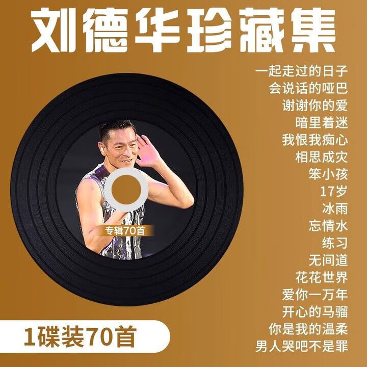 刘德华专辑CD碟片国语经典老歌怀旧无损高音质汽车载MP3音乐光盘 3音乐光盘