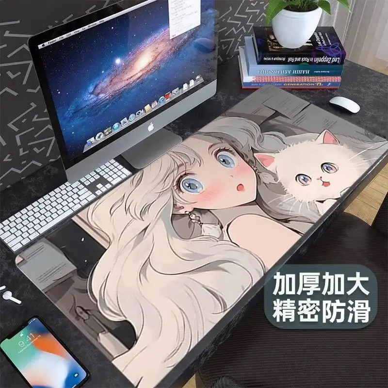 其他家ROG败家之眼平替款鼠标垫加厚细面控制大电竞办公FPS游戏专用男 ROG-漂泊剑客·紫【精美防滑】 【小号+大号】组合优惠套装;2mm【精美设计全新升