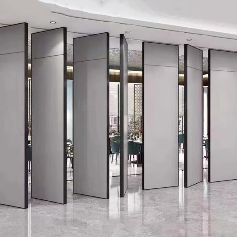 娱家酒店活动隔断墙饭店包厢隔音隔断移动折叠门办公室活动隔断墙 硬