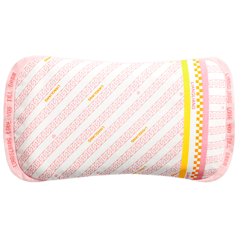 良良婴儿枕头宝宝0-1-3岁定型枕新生儿童护型枕苎麻粉(单枕套)39*24CM