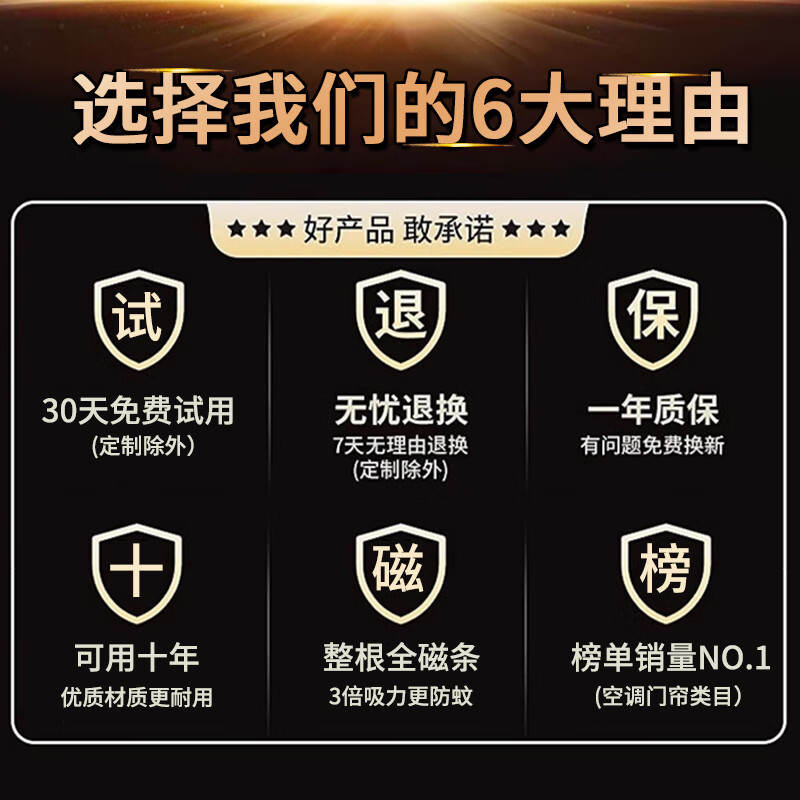 蕾宁磁吸门帘空调防走挡冷气防风隔断帘子挡风农村家用塑料透明皮挂帘 宽40厘米厚1.6毫米加配重@ 高2米/片@