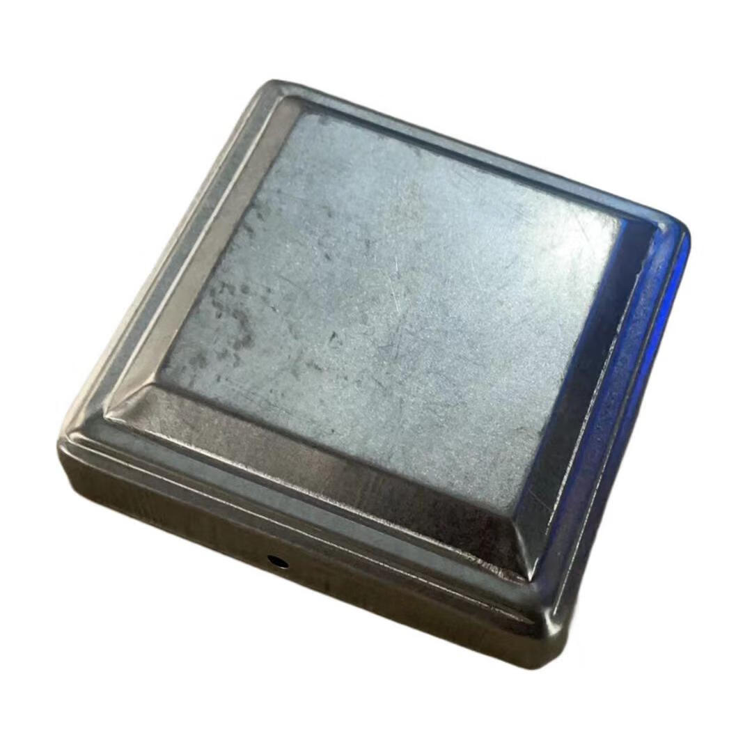 铁艺配件方管盖帽镀锌铁皮冲压锌钢围栏护栏装饰盖方管顶盖堵头 b款帽