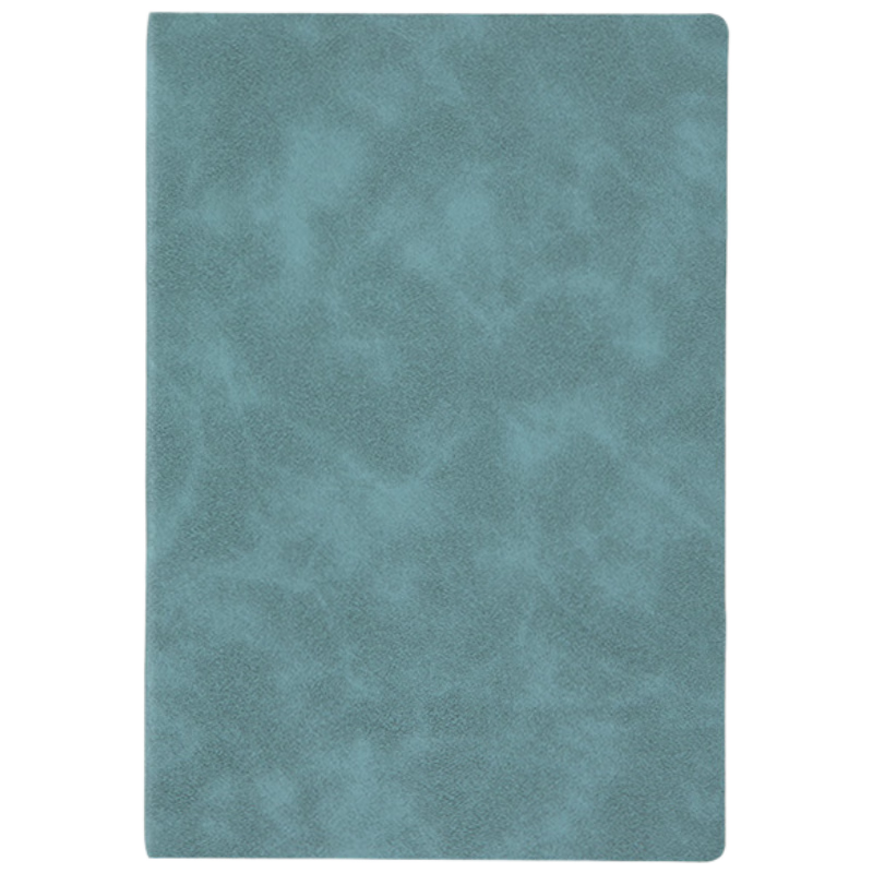 齐心（COMIX）优质商务羊巴皮皮面本笔记本本子记事本 时尚办公文具 A5 80张 绿 ECBP107