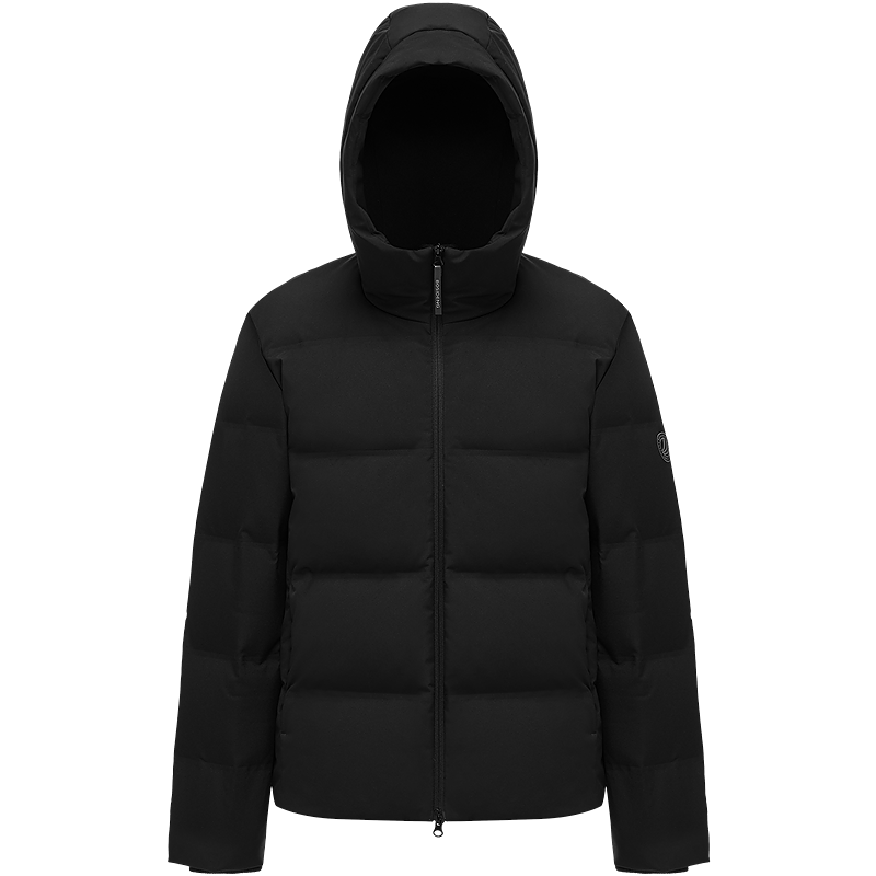 波司登（BOSIDENG）25年新款冬季羽绒服男女情侣短款90绒连帽保暖百搭外套B250245550 黑色8056 XL 175/96A 体重约130-140斤