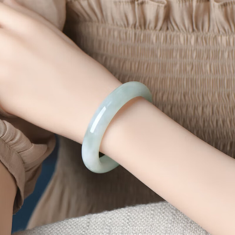 可玉可求孤品多选翡翠玉手镯子 寓意福满安康 亲朋好友礼物 【圈口约53毫米】C6720z