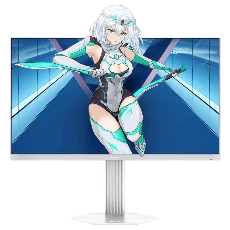 SANC 盛色27英寸2K320Hz FastIPS 硬件低蓝光IGZO技术 1ms旋转升降 白色海景房AI电竞显示器屏幕 S85