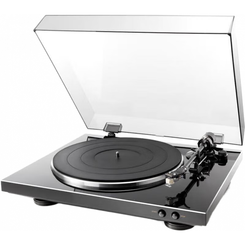 天龍（DENON）【日本直郵 日本發(fā)貨】黑膠唱片機 復古膠片唱盤自動手動音樂留聲機 DP-300FK【黑色 需變壓器】