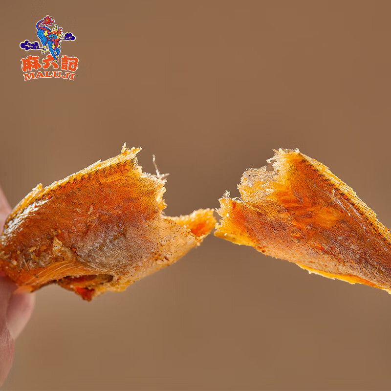 麻六记 香酥小黄鱼袋装干黄花鱼酥脆香酥即食小鱼干海鲜即食零食 小黄鱼香辣味30g*6