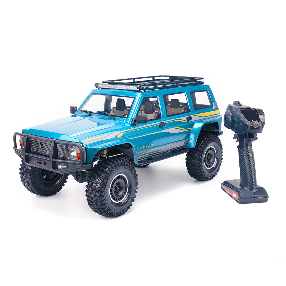 YIKONGHOBBY 易控 YK4107 1/10仿真途乐RC遥控电动四驱双速 差速锁攀爬越野车 水绿色整车RTR 不含电池 充电器