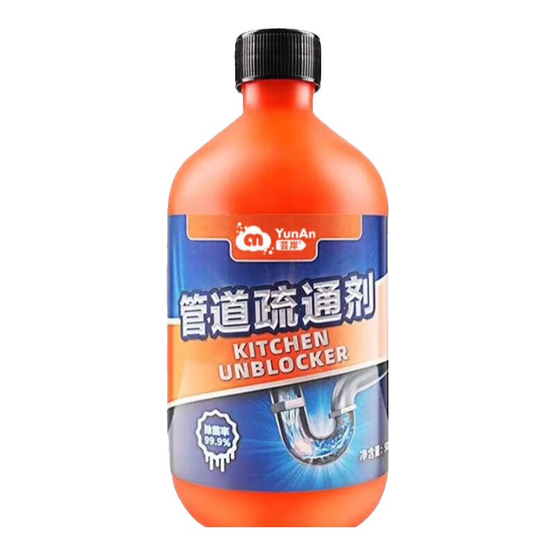 管道疏通剂通下水道防臭神器厨房浴室疏通剂通厕灵头发丝堵塞除臭 【体验装】管道疏通剂500ml*1