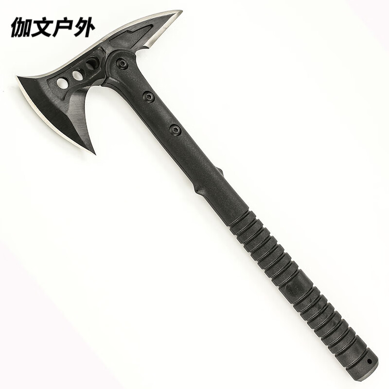 威敦多功能战术斧户外防身生存武器特种劈柴工兵斧 纯黑尖尾斧