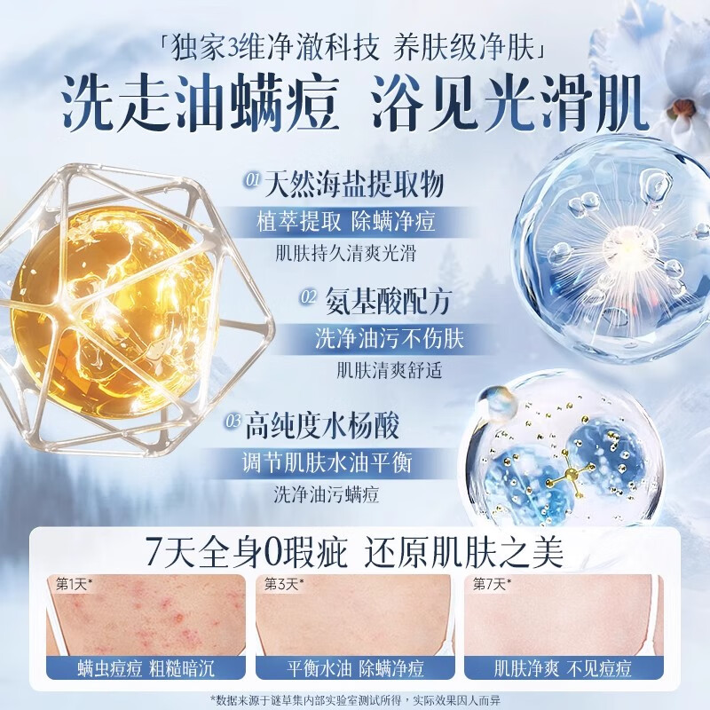 谜草集沐浴露洗发水山茶花香氛保湿滋润持久留香72H大容量男女士 【买1送1】山茶花沐浴露1200ml*2瓶