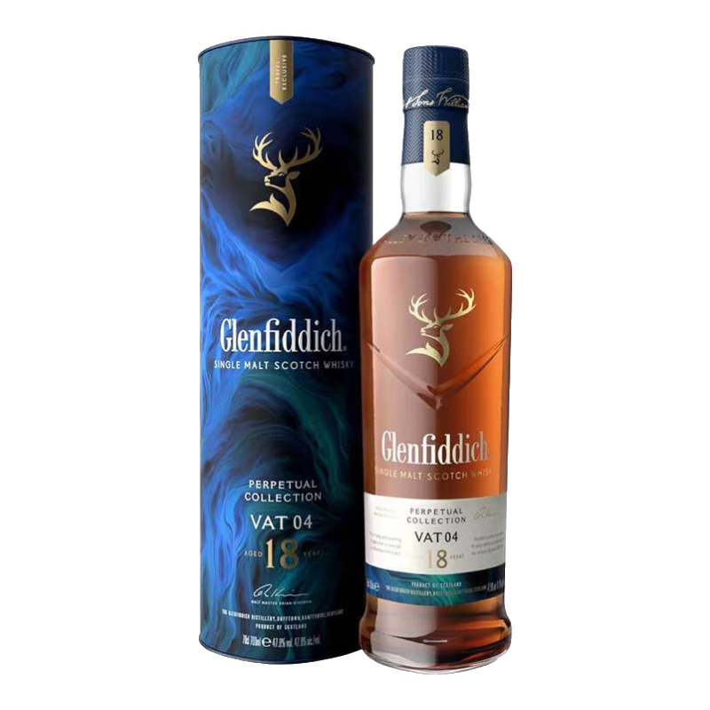 格蘭菲迪（GLENFIDDICH）18年 VAT04 蘇格蘭威士忌 700ml 47.8度 進口洋酒