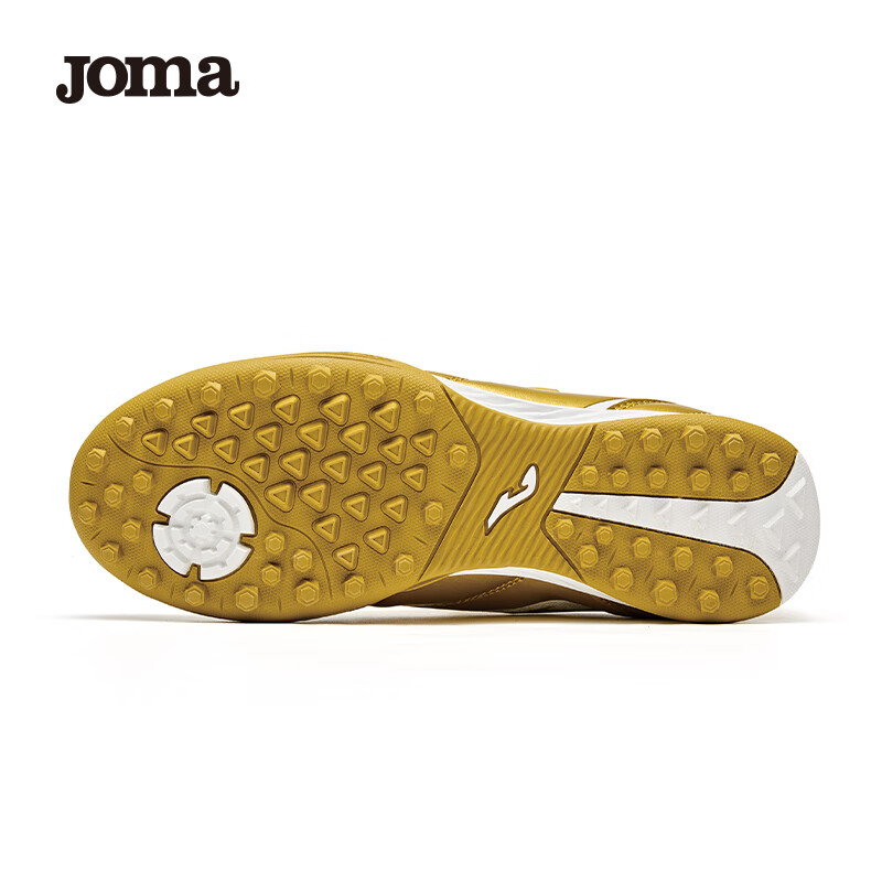 JOMA2025新款魔术贴儿童足球鞋TF碎钉青少年小学生专业比赛训练运动鞋 赤金 34 (210mm)